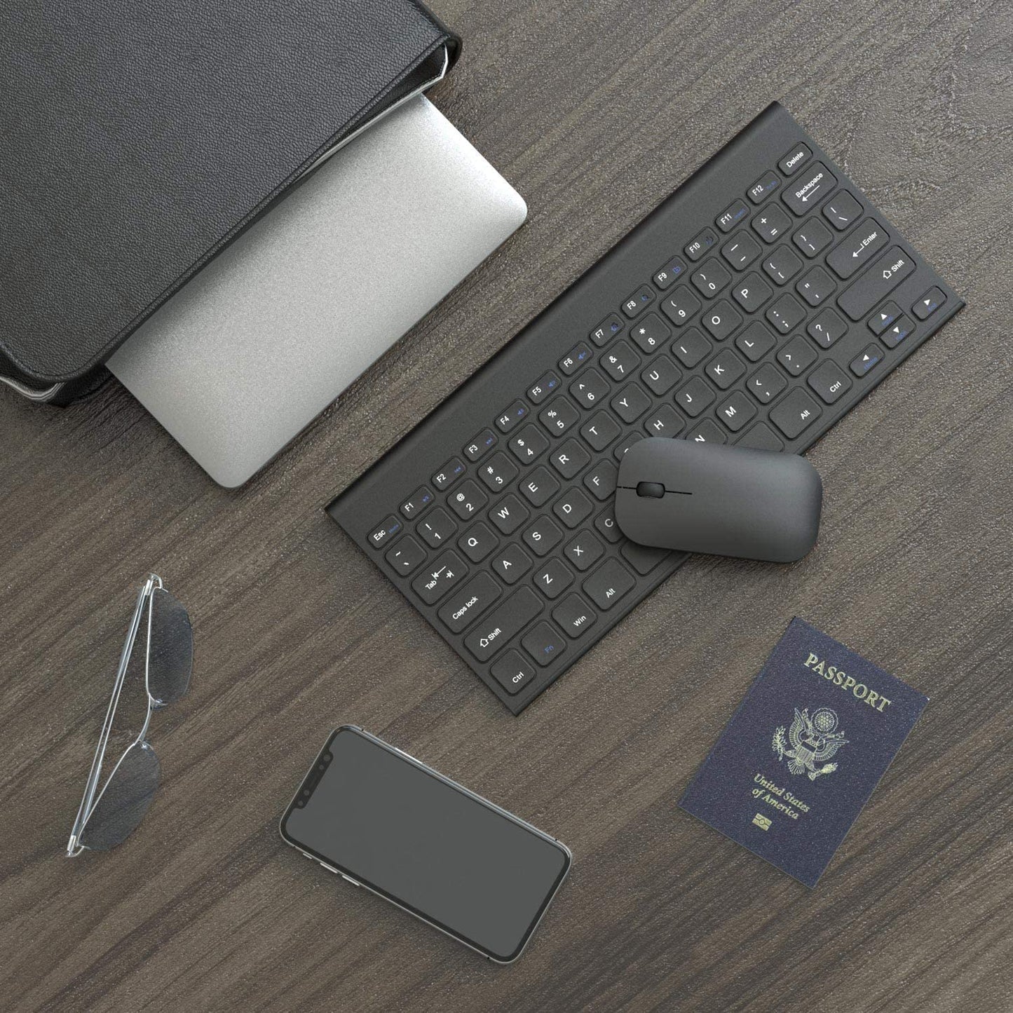 Kabellose Tastatur und Maus